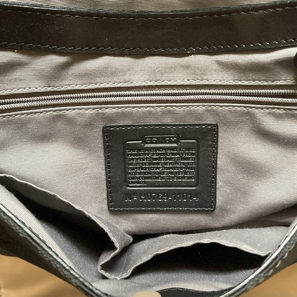 Coach original black leather braided and trims. Excellent! Used once. Good buy! - Picture 11 of 14